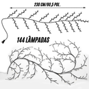 144LEDs Luzes artificiais de galhos botânicos Luzes noturnas de videira de vime Luzes de parede de galhos de salgueiro Luzes decorativas de cabeceira para quarto