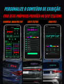 Kit 2 PCS - Painel de LED inteligente com lista de programas.📲