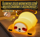 🦥Bichinho Preguiça de Silicone - 3 Níveis de Brilho - Sensível ao Toque - Recarregável Tipo C.🔋