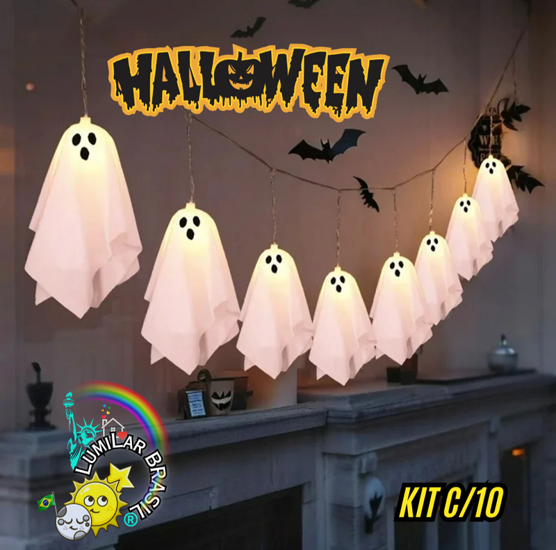 👻Kit Fantasminhas Encantados de Halloween (10 Unidades)👻