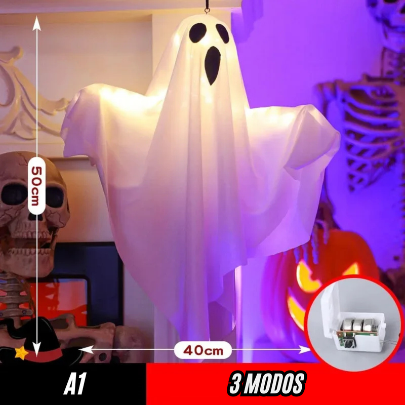 Luminária de Halloween Fantasma Flutuando 👻🎃
