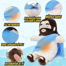 ✝️Jesus Cristo de Pelúcia com Respiração🤍 - Alívio para Ansiedade e Noites Mal Dormidas.💤