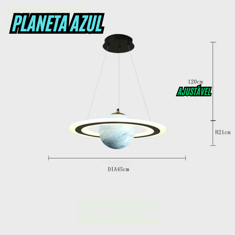 Luminária Premium de Acrílico Planeta Atmosférico para Salas, Escritórios, Quartos e Hotéis / Peça Premium Modelo de Luxo.