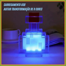 Luminárias Infantil de LED Recarregável Tipo C.🔋 - MINECRAFT ⛏💎