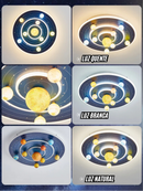 Luminária de Teto Atmosférica Peça Moderna e Aconchegante com 3 Velocidades para Quartos e Hotéis. / Peça Premium Modelo de Luxo.