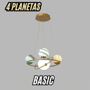 Planetas Atmosféricos de LED pra Sala de estar, Quartos e Hotéis / Peça Banhada a Ouro Modelo de Luxo para Pessoas Exigentes.