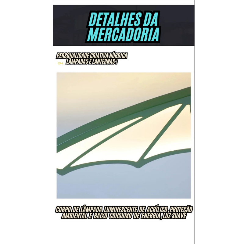 Luminária Premium de Teto dos Dinossauros Disponível em dois Modelos para Quartos e Hotéis. / Modelos Exclusivos Peças de Luxo.