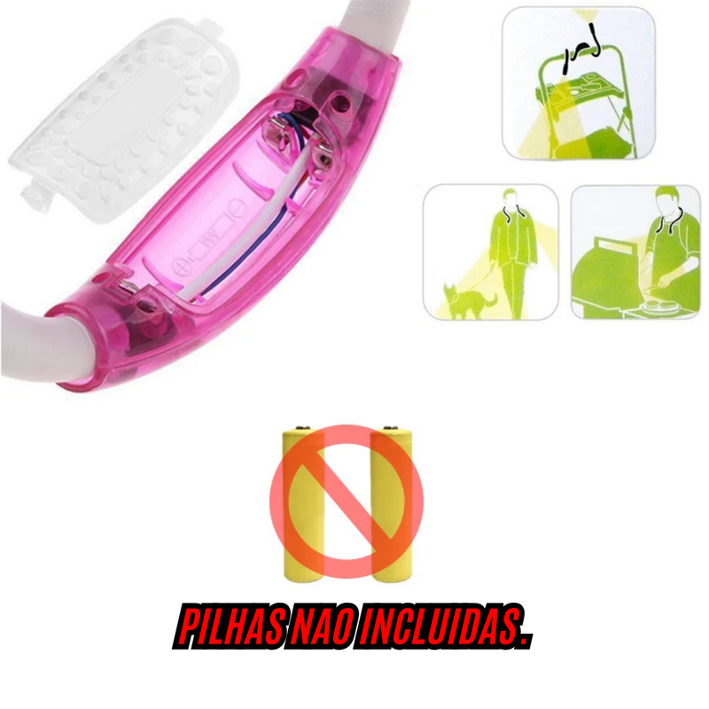 🔦 Lanterna de Pescoço Flexível – Iluminação Sem as Mãos 🙌🏻 .