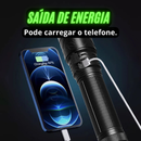 🔦Lançamento - Lanterna LED Ultra Poderosa 2025 - Alcança até 300M / Recarregável (Tipo C)🔋 - A Prova d'Agua💦 - Pode ser Usada como Carregador Portátil.🪫📱⚡️