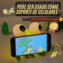 🐸Sapinho Premium de Silicone Sensível ao Toque- 3 Níveis de Brilho - Pode ser Usado Como Suporte de Celulares para Assistir.📲 - Recarregável Tipo C🔋