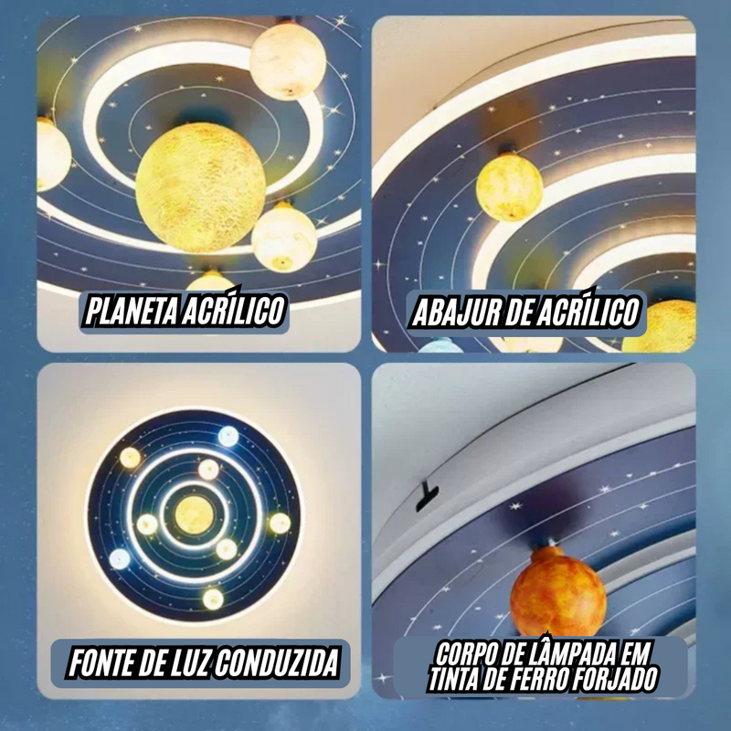 Luminária de Teto Atmosférica Peça Moderna e Aconchegante com 3 Velocidades para Quartos e Hotéis. / Peça Premium Modelo de Luxo.