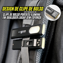 🔦Lanterna Portátil Com Base Magnética e Clip de Bolso / 6 Modos.