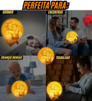 🌙Luminária Premium - Lua impressa em 3D c/Foto e Texto Personalizados - Recarregável por USB.🔋