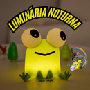 🐸Sapinho Premium de Silicone Sensível ao Toque- 3 Níveis de Brilho - Pode ser Usado Como Suporte de Celulares para Assistir.📲 - Recarregável Tipo C🔋