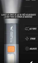 🔦 Lanterna Shark Pro – Potência Premium à Prova d’Água 💦 -