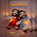 ✝️Jesus Cristo de Pelúcia com Respiração🤍 - Alívio para Ansiedade e Noites Mal Dormidas.💤