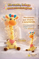 🦒🎤Girafinha Molly Interativa – Canta, Dança e Encanta com Alegria sem Fim 🎶✨