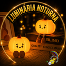 🎃Mini Abobora Fofa - 3 Níveis de Brilho - Sensível ao Toque - Pode ser Usada Como Suporte de Celular para Assistir.📲 - Recarregável Tipo C.🔋