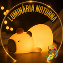 🦦Capivara de Silicone Luminária de LED - 3 Níveis de Brilho - Sensível ao Toque - Recarregável Tipo C.🔋
