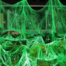 Teia de Aranha Artificial Luminosa Decoração de Halloween