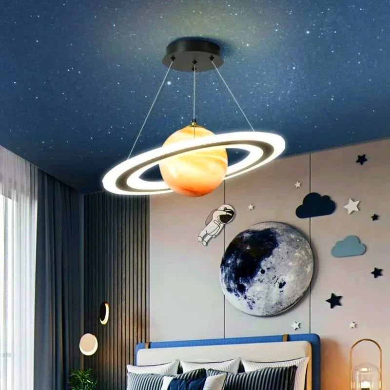 Luminária Premium de Acrílico Planeta Atmosférico para Salas, Escritórios, Quartos e Hotéis / Peça Premium Modelo de Luxo.