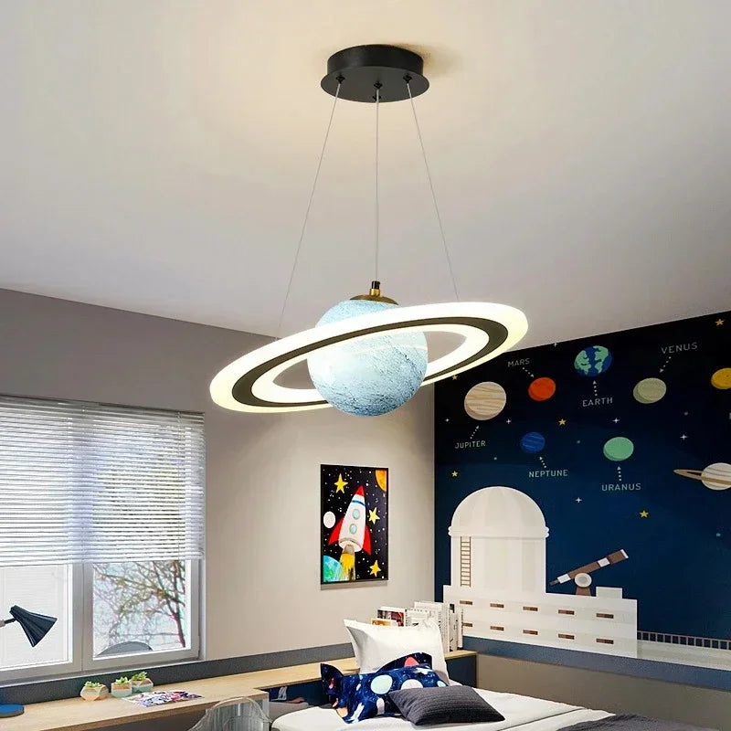 Luminária Premium de Acrílico Planeta Atmosférico para Salas, Escritórios, Quartos e Hotéis / Peça Premium Modelo de Luxo.