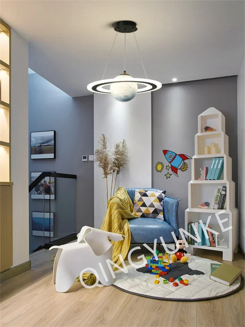 Luminária Premium de Acrílico Planeta Atmosférico para Salas, Escritórios, Quartos e Hotéis / Peça Premium Modelo de Luxo.