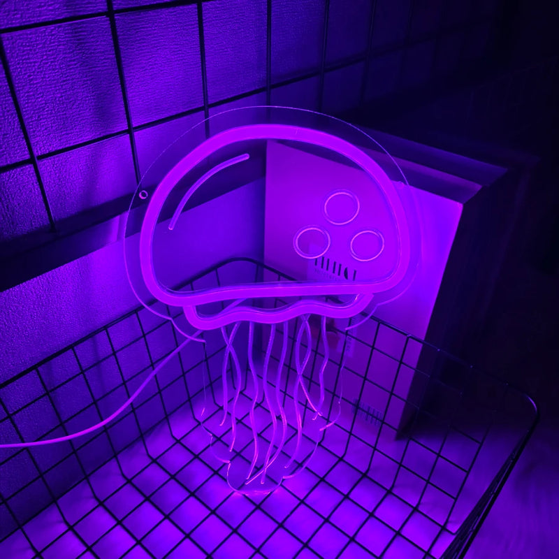 Neon com signos de animais - Luz noturna de LED.