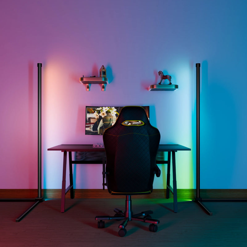 Candeeiro Moderno inteligente RGB com sincronização de música.🔊