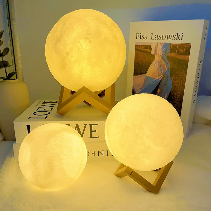 Luminária Lua Encantada – Mini Lua Atmosférica🌕