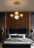 Planetas Atmosféricos de LED pra Sala de estar, Quartos e Hotéis / Peça Banhada a Ouro Modelo de Luxo para Pessoas Exigentes.