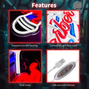 Luz de Neon para Barbearia - Luz de LED Noturna.