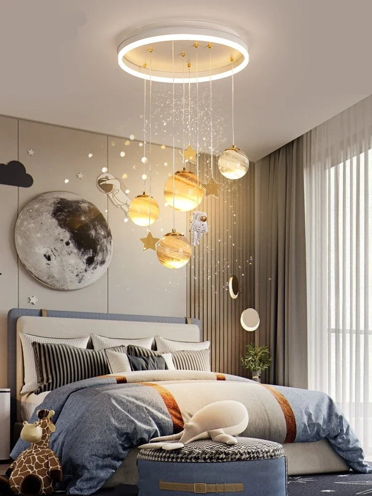 Lustre de Teto Premium Infantil estilo Atmosférico para Quartos, Salas e Hotéis / Peça Premium Modelo de Luxo.