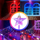Cachoeira de Natal Decoração Moderna Movida a Energia Solar.