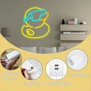 Neon de Patinho - Luz de LED Noturna.