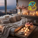 Neon de Patinho - Luz de LED Noturna.