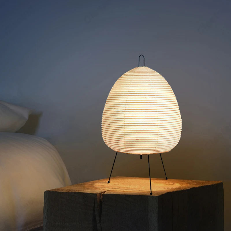 🏮Candeeiro Japonês Zen – Luminária Atmosférica de Mesa🏮