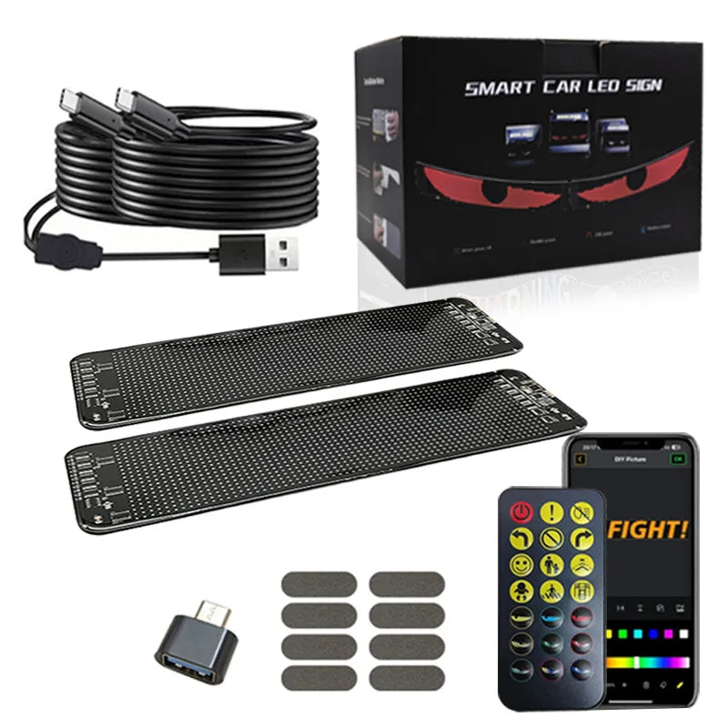 Kit 2 PCS - Painel de LED inteligente com lista de programas.📲