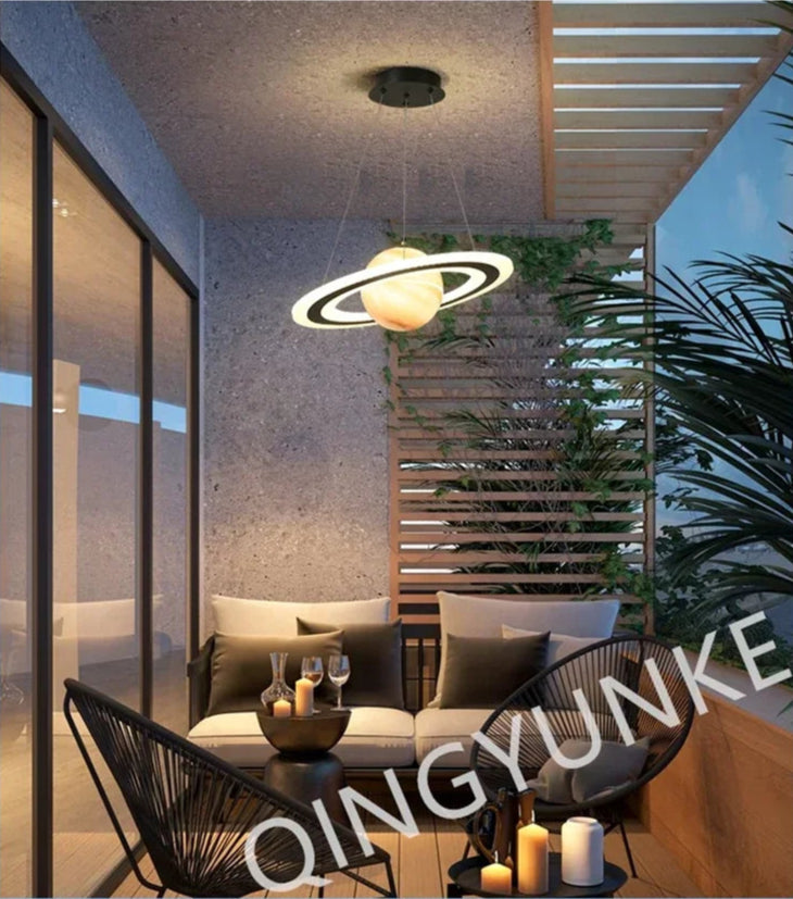 Luminária Premium de Acrílico Planeta Atmosférico para Salas, Escritórios, Quartos e Hotéis / Peça Premium Modelo de Luxo.