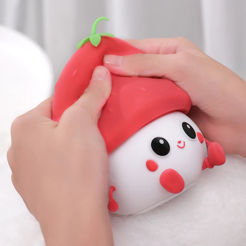 🍓Moranguinho Exclusivo de Silicone - Sensível ao Toque. - Recarregável Tipo C.🔋
