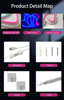 Neon com signos de animais - Luz noturna de LED.