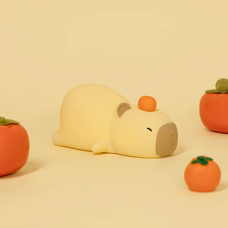 🦦Capivara de Silicone Luminária de LED Sensível ao Toque. - Recarregável Tipo C.🔋