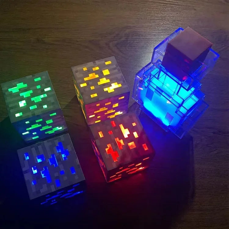 Luminárias Infantil de LED Recarregável Tipo C.🔋 - MINECRAFT ⛏💎