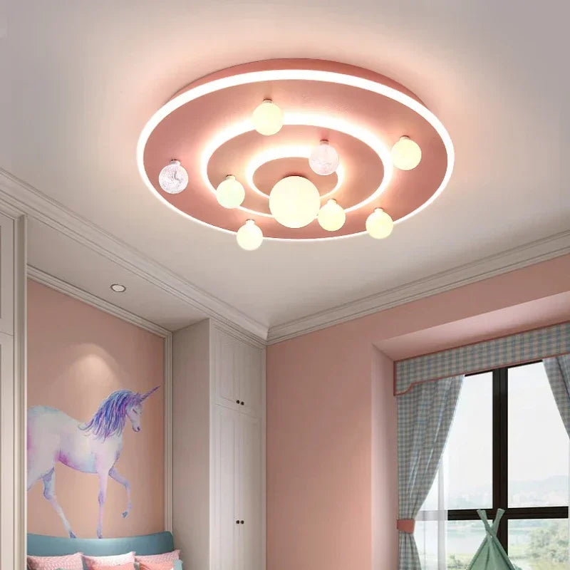 Luminária de Teto Atmosférica Peça Moderna e Aconchegante com 3 Velocidades para Quartos e Hotéis. / Peça Premium Modelo de Luxo.