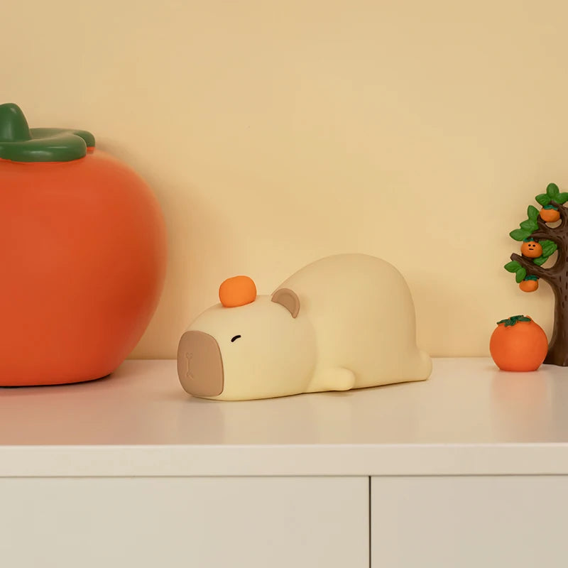 🦦Capivara de Silicone Luminária de LED Sensível ao Toque. - Recarregável Tipo C.🔋