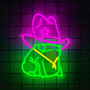 Neon com signos de animais - Luz noturna de LED.