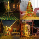 Cachoeira de Natal Decoração Moderna Movida a Energia Solar.