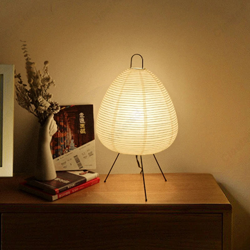 🏮Candeeiro Japonês Zen – Luminária Atmosférica de Mesa🏮
