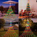 Cachoeira de Natal Decoração Moderna Movida a Energia Solar.