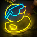 Neon de Patinho - Luz de LED Noturna.